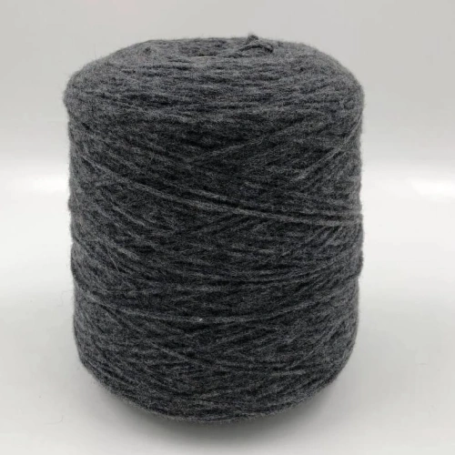 Пряжа Tempio, Luxury Selection by RiGo, альпака, меринос, цвет  темно серый+ синий люрекс